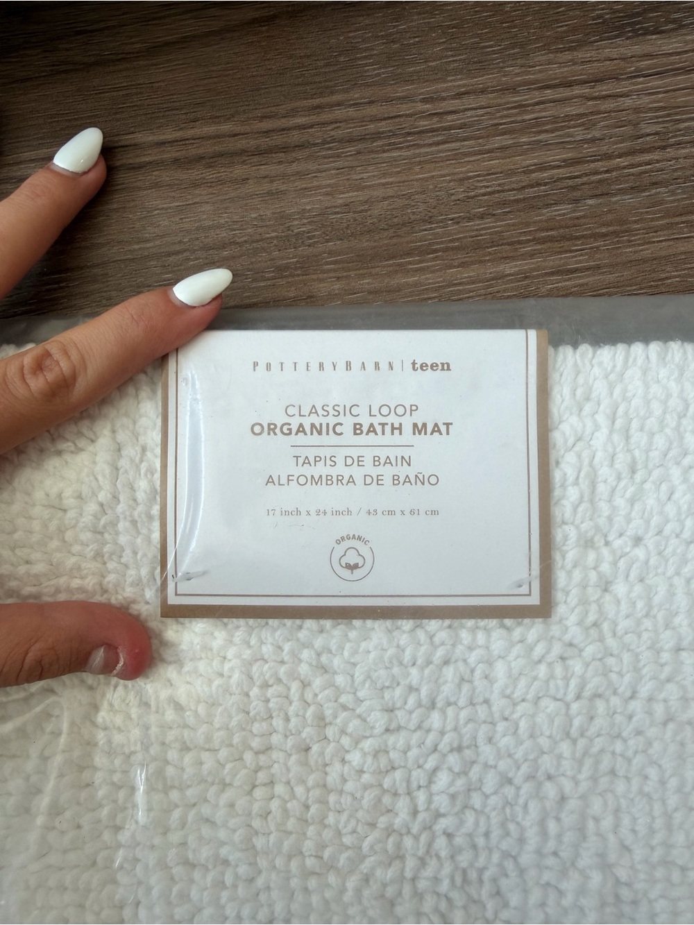 Pottery Barn Classic Organic Loop Bath Mat